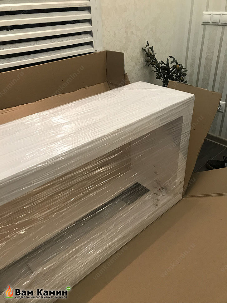 Биокамин SteelHeat FRAME ONE 1000 белый в упаковке Биокамин SteelHeat FRAME ONE 1000 белый в упаковке
