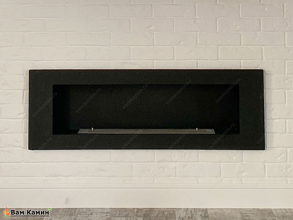 Биокамин в нишу SteelHeat LONG 1200 Small в интерьере Биокамин в нишу SteelHeat LONG 1200 Small в интерьере