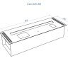 Автоматический биокамин Lux Fire Smart Flame 800 RC INOX фото 8