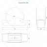 Напольный биокамин Lux Fire "Рональдо" фото 5